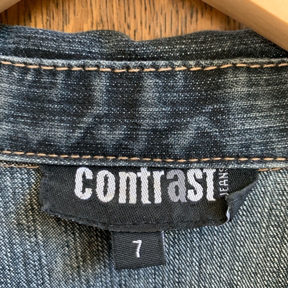Vintage Contrast Jean Jacket -like new - Picture 2 of 9